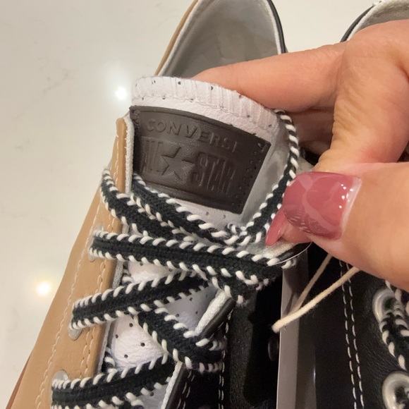 NWT Men’s Custom Converse Low Top - Leather (Size 11.5) - Picture 4 of 9